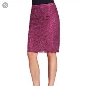 Cabi style #922 frolic lace pencil skirt, size 6